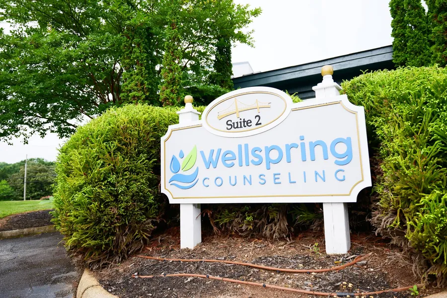 Wellspring Counseling office sign, Suite 2 l Counseling l Taylors, SC