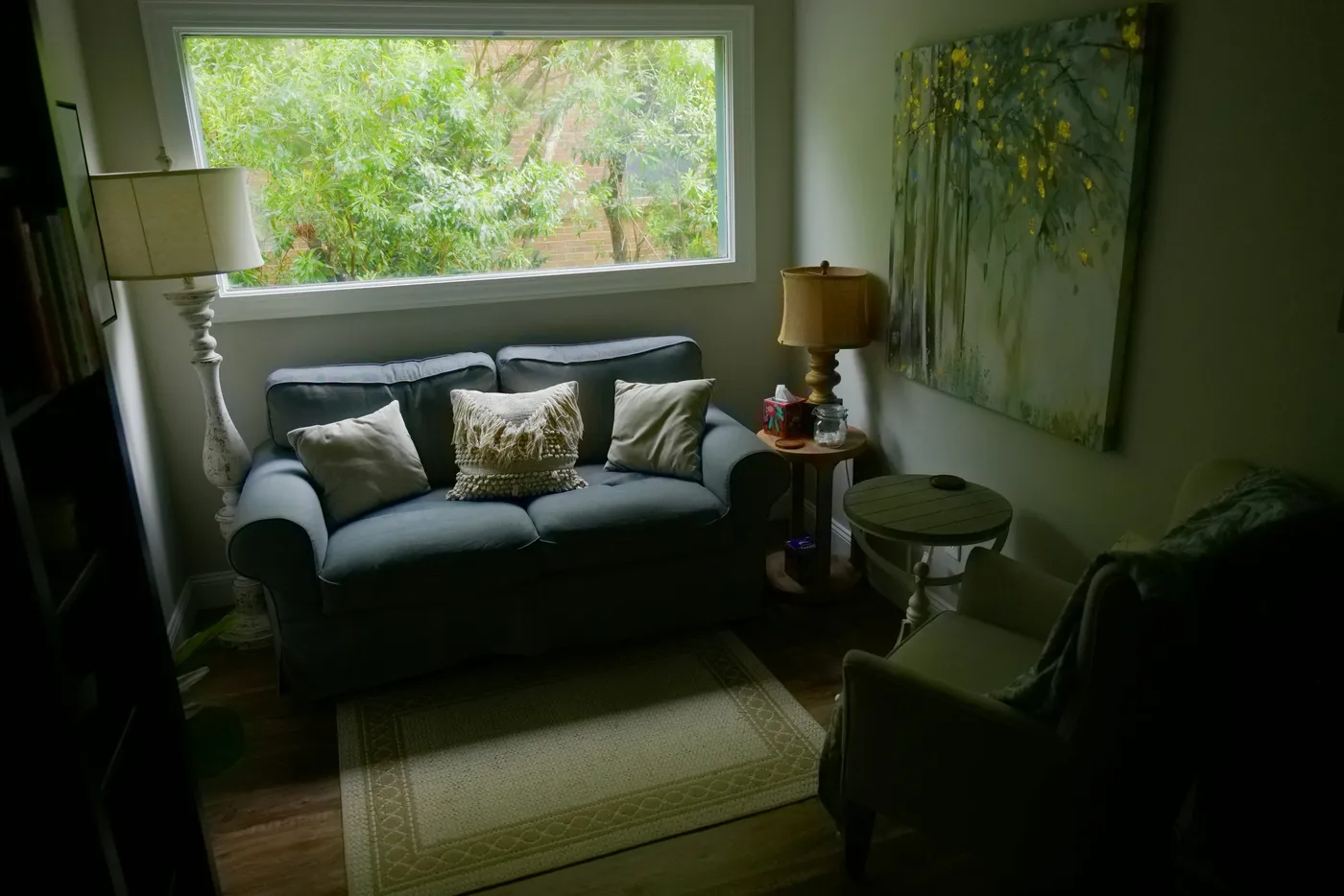 Wellspring Greenville Office with Couch and Big Window